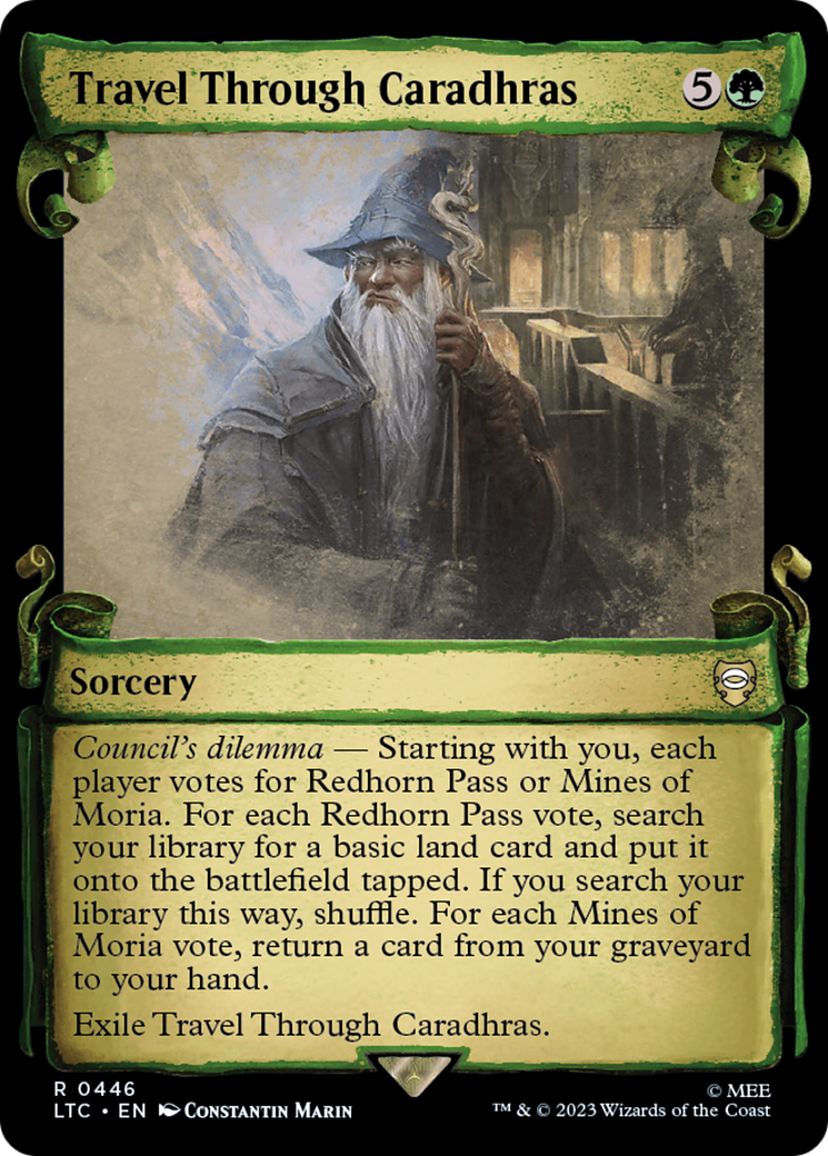 Travel Through Caradhras [The Lord of the Rings: Tales of Middle-Earth Commander Showcase Scrolls] | Good Games Adelaide SA