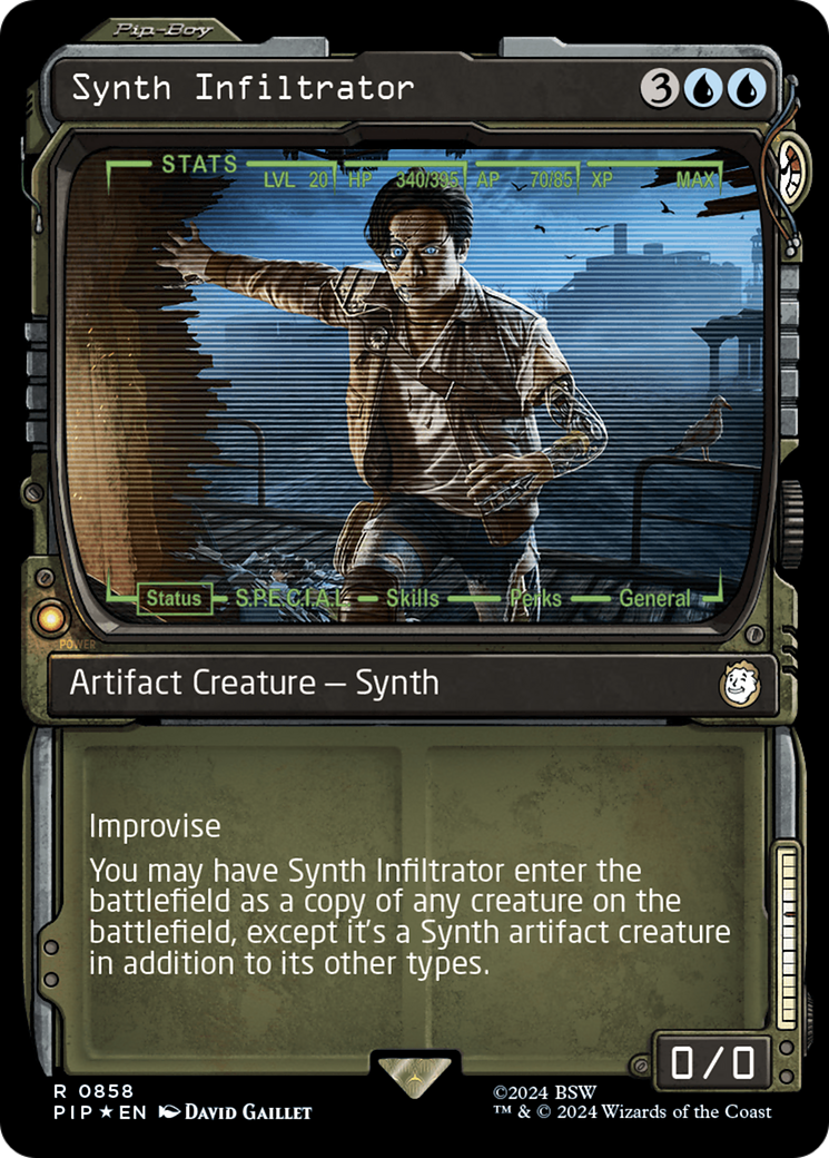 Synth Infiltrator (Showcase) (Surge Foil) [Fallout] | Good Games Adelaide SA