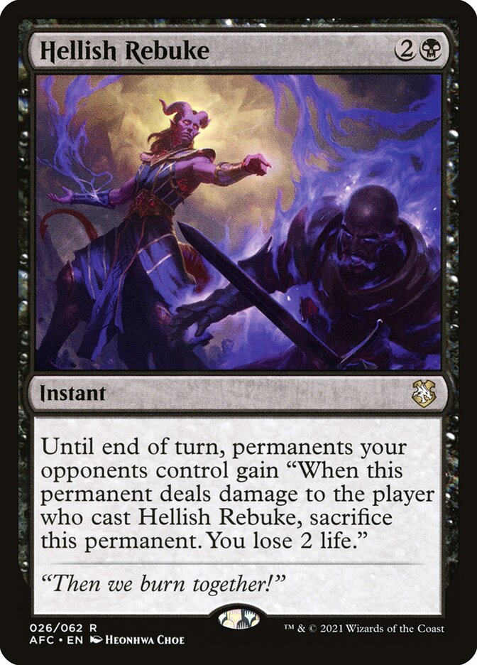 Hellish Rebuke 26 (Commander: Adventures in the Forgotten Realms)  | Good Games Adelaide SA