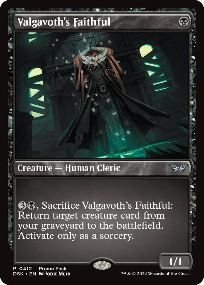 Valgavoth's Faithful 412 (Promo Pack: Duskmourn: House of Horror)  | Good Games Adelaide SA