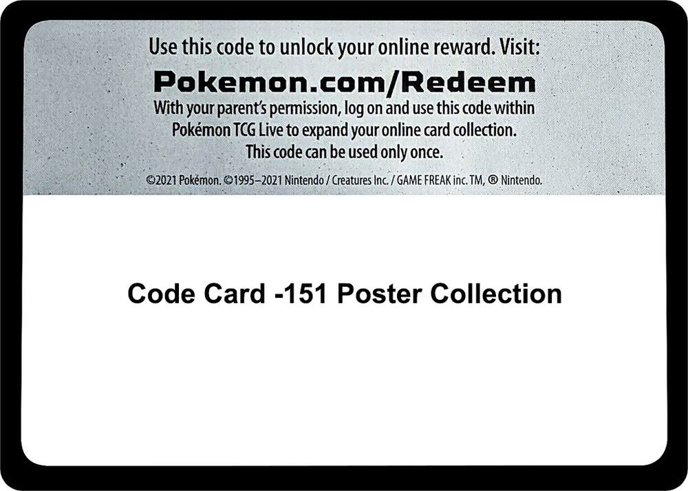 Code Card 151 Poster Collection  (SV: Scarlet & Violet 151)  | Good Games Adelaide SA