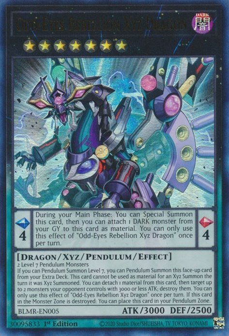 Odd-Eyes Rebellion Xyz Dragon [BLMR-EN005] Ultra Rare | Good Games Adelaide SA