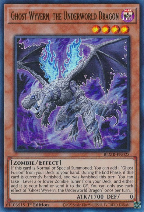 Ghost Wyvern, the Underworld Dragon [BLMR-EN025] Ultra Rare | Good Games Adelaide SA