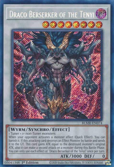 Draco Berserker of the Tenyi [BLMR-EN074] Secret Rare | Good Games Adelaide SA
