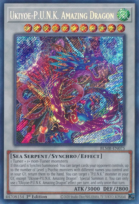 Ukiyoe-P.U.N.K. Amazing Dragon [BLMR-EN075] Secret Rare | Good Games Adelaide SA