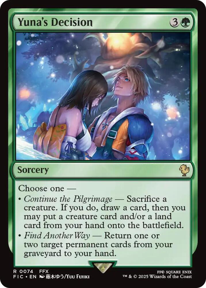 Yunas Decision 74 (Commander: FINAL FANTASY)  - Foil | Good Games Adelaide SA