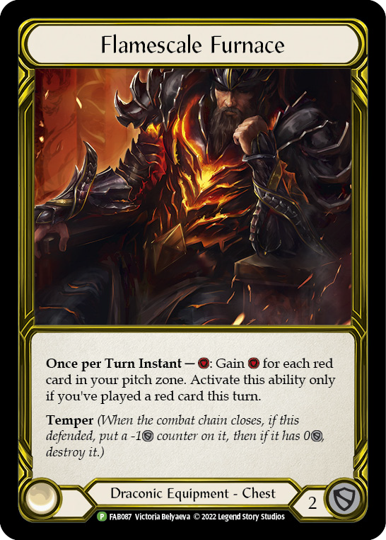 Flamescale Furnace (Golden) [FAB087] (Promo)  Cold Foil | Good Games Adelaide SA