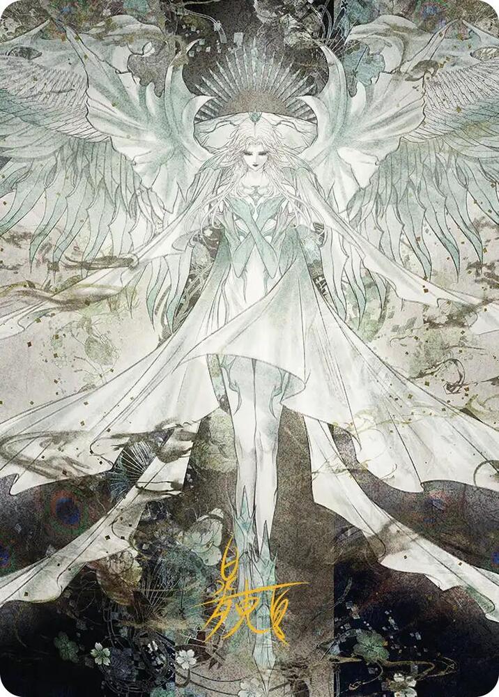 Hydaelyn the Mothercrystal Art Card Gold Stamped Signature 34 (Art Series: FINAL FANTASY)  | Good Games Adelaide SA