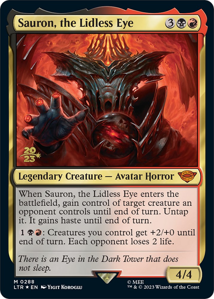 Sauron, the Lidless Eye [The Lord of the Rings: Tales of Middle-Earth Prerelease Promos] | Good Games Adelaide SA