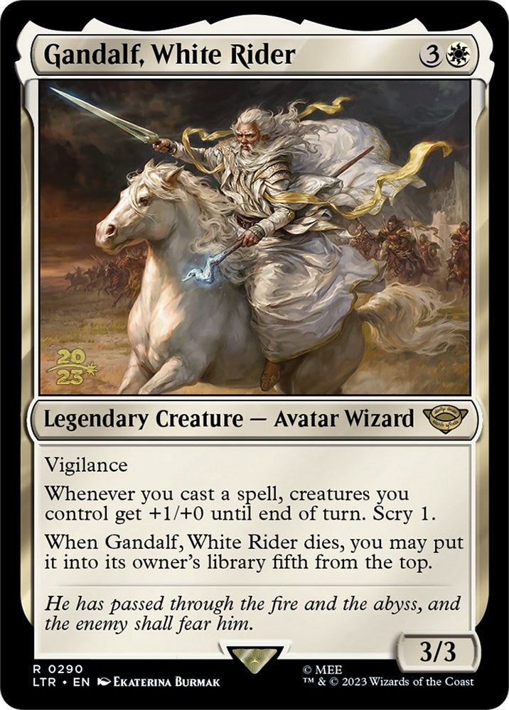 Gandalf, White Rider [The Lord of the Rings: Tales of Middle-Earth Prerelease Promos] | Good Games Adelaide SA