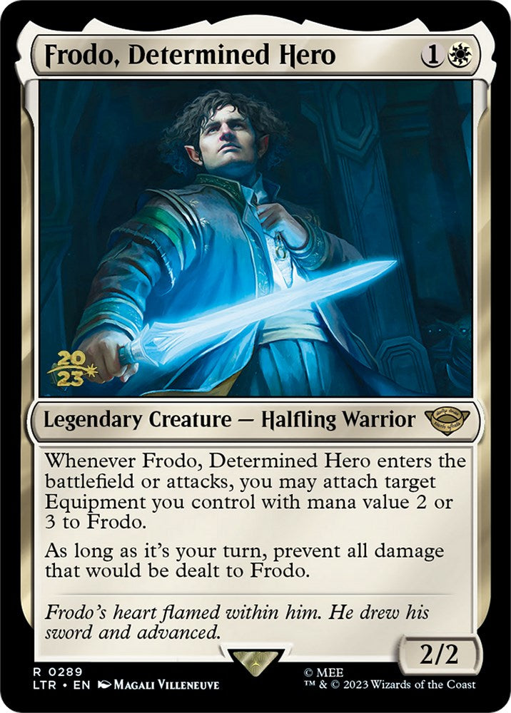 Frodo, Determined Hero [The Lord of the Rings: Tales of Middle-Earth Prerelease Promos] | Good Games Adelaide SA