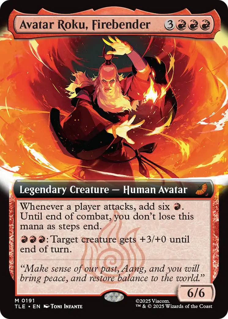 Avatar Roku, Firebender (Extended Art) [Avatar: The Last Airbender: Eternal-Legal] | Good Games Adelaide SA