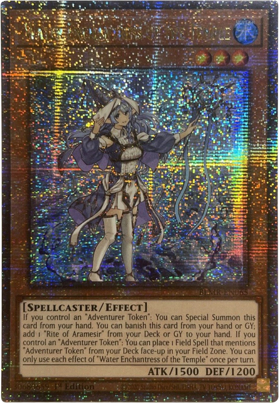 Water Enchantress of the Temple [BLMR-EN065] Quarter Century Secret Rare | Good Games Adelaide SA