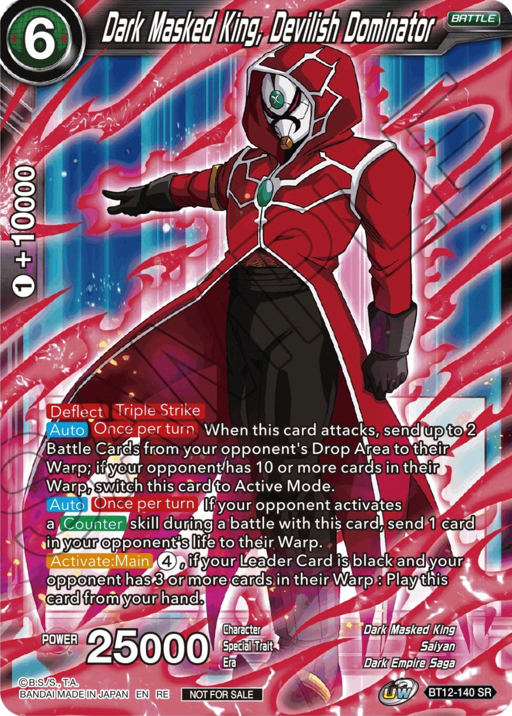 Dark Masked King, Devilish Dominator (Championship Selection Pack 2023 Vol.2) (Silver Foil) (BT12-140) [Tournament Promotion Cards] | Good Games Adelaide SA