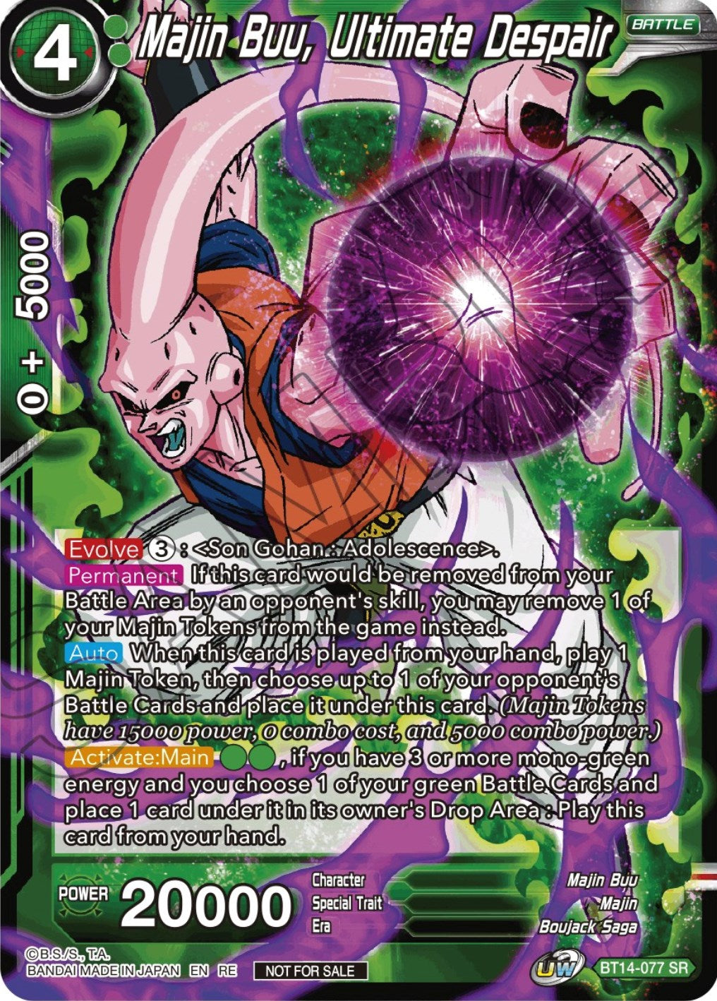 Majin Buu, Ultimate Despair (Championship Selection Pack 2023 Vol.2) (Silver Foil) (BT14-077) [Tournament Promotion Cards] | Good Games Adelaide SA