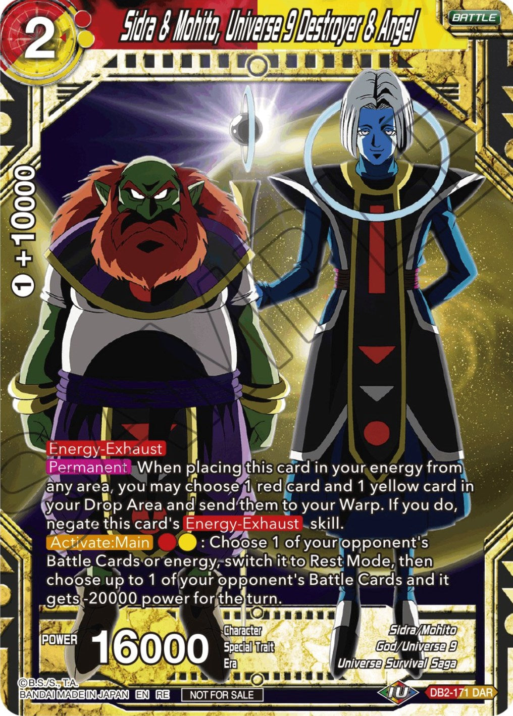 Sidra & Mohito, Universe 9 Destroyer & Angel (Championship Selection Pack 2023 Vol.2) (Silver Foil) (DB2-171) [Tournament Promotion Cards] | Good Games Adelaide SA