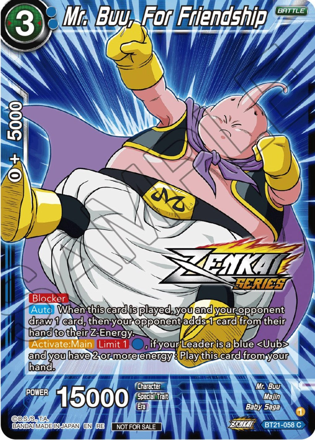 Mr. Buu, For Friendship (Event Pack 12) (BT21-058) [Tournament Promotion Cards] | Good Games Adelaide SA
