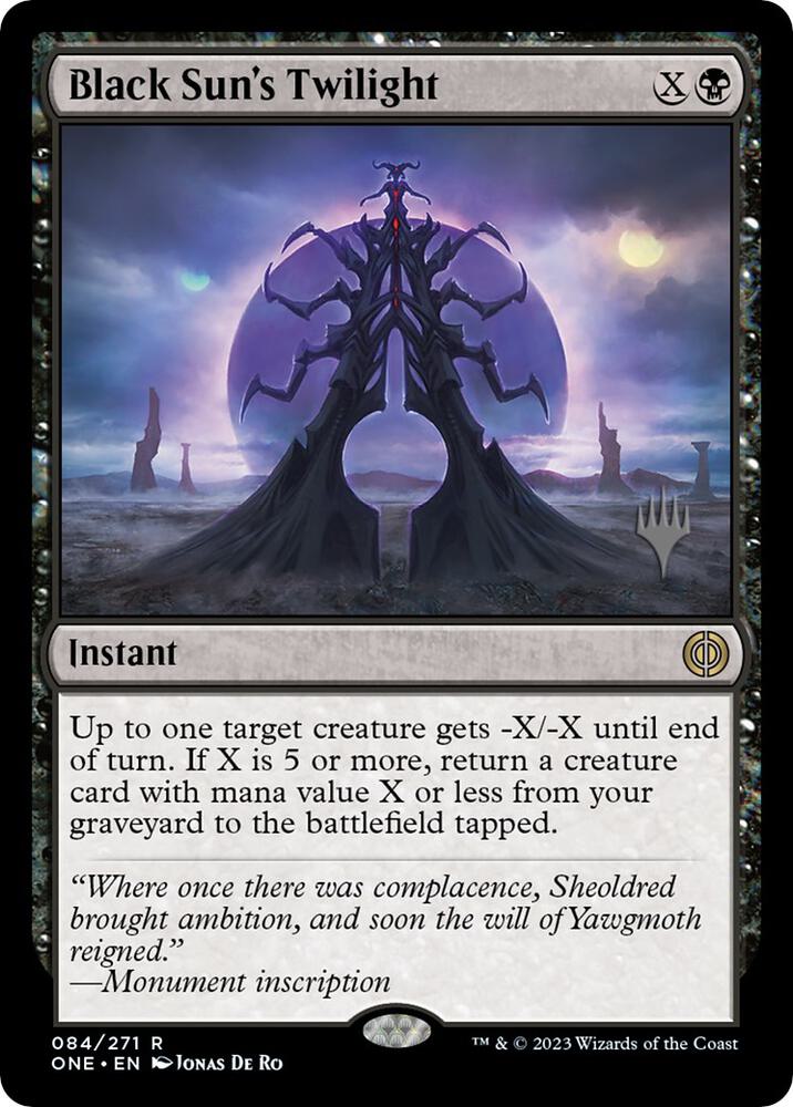 Black Suns Twilight 84p/160 (Promo Pack: Phyrexia: All Will Be One)  | Good Games Adelaide SA