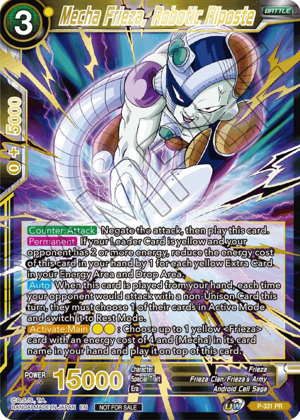Mecha Frieza, Robotic Riposte (Alt. Art Card Set 2023 Vol. 2) (P-331) [Tournament Promotion Cards] | Good Games Adelaide SA