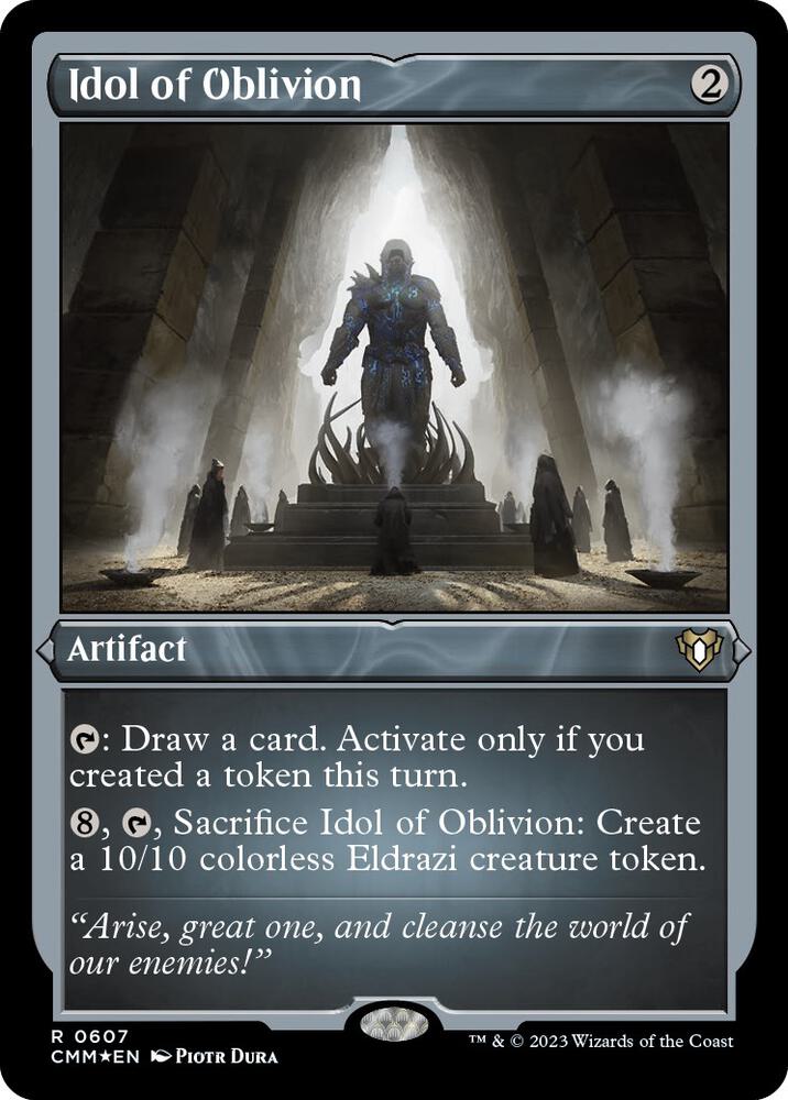 Idol of Oblivion 607 (Commander Masters)  - Etched Foil | Good Games Adelaide SA
