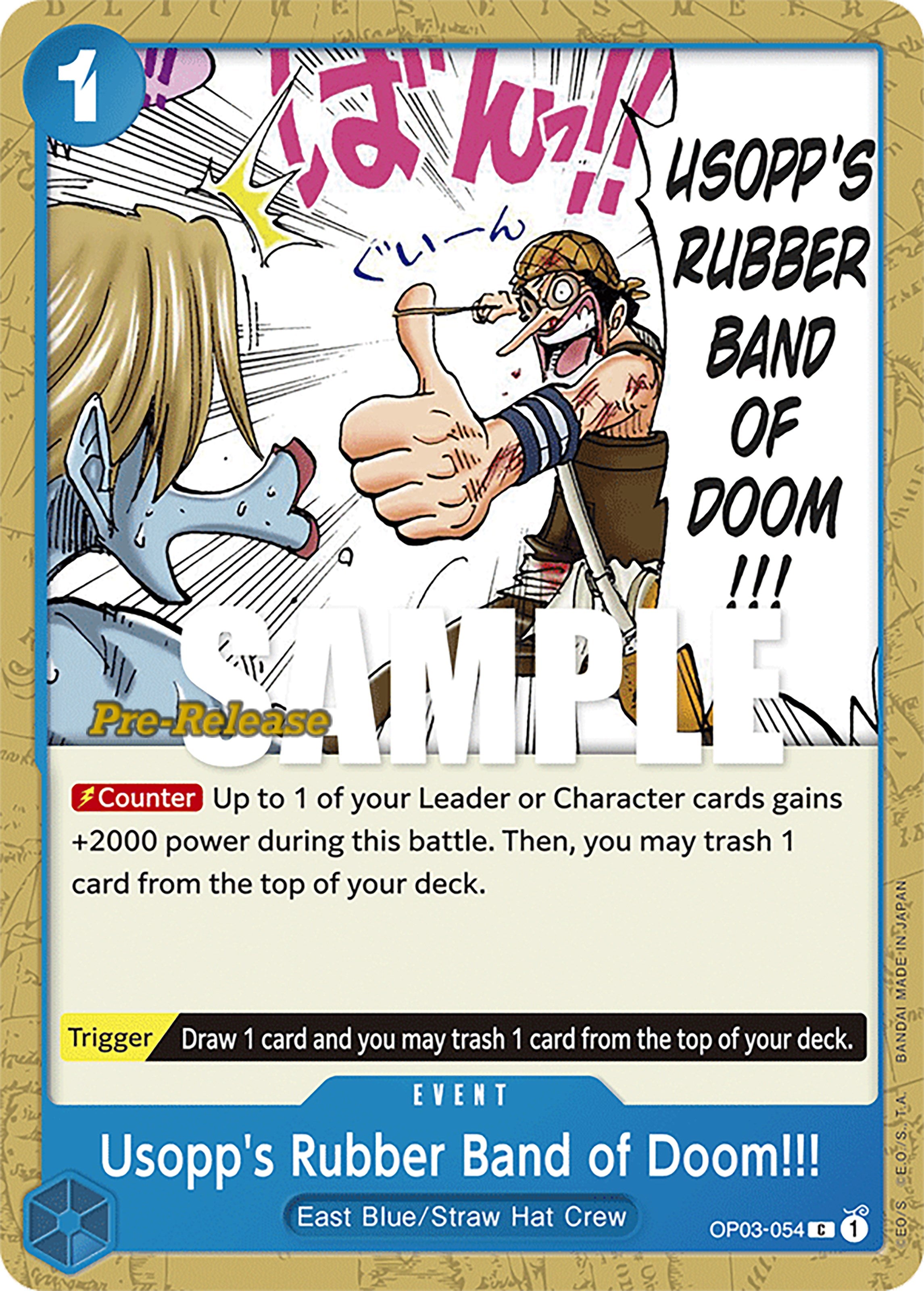 Usopp's Rubber Band of Doom!!! [Pillars of Strength Pre-Release Cards] | Good Games Adelaide SA