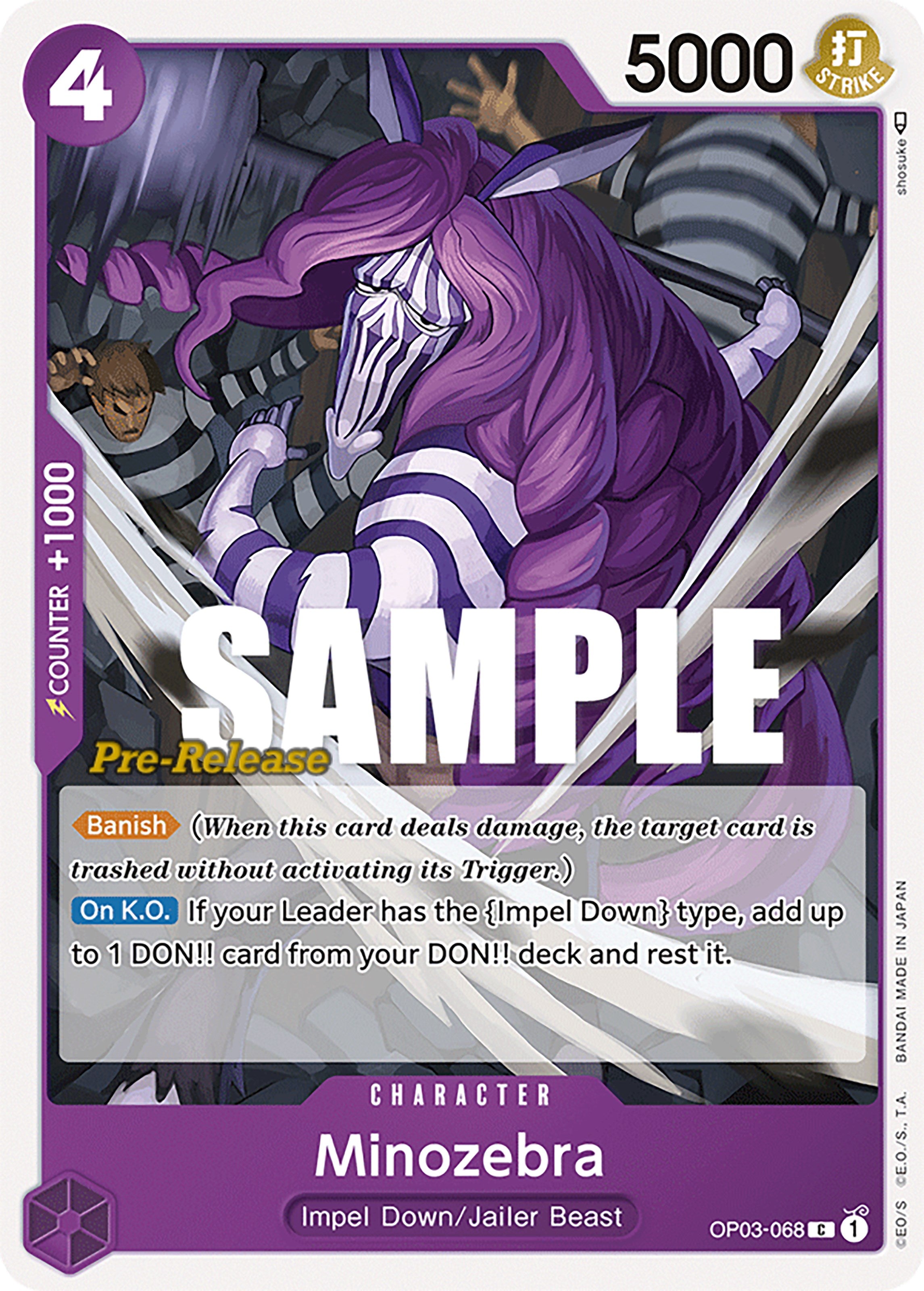 Minozebra [Pillars of Strength Pre-Release Cards] | Good Games Adelaide SA