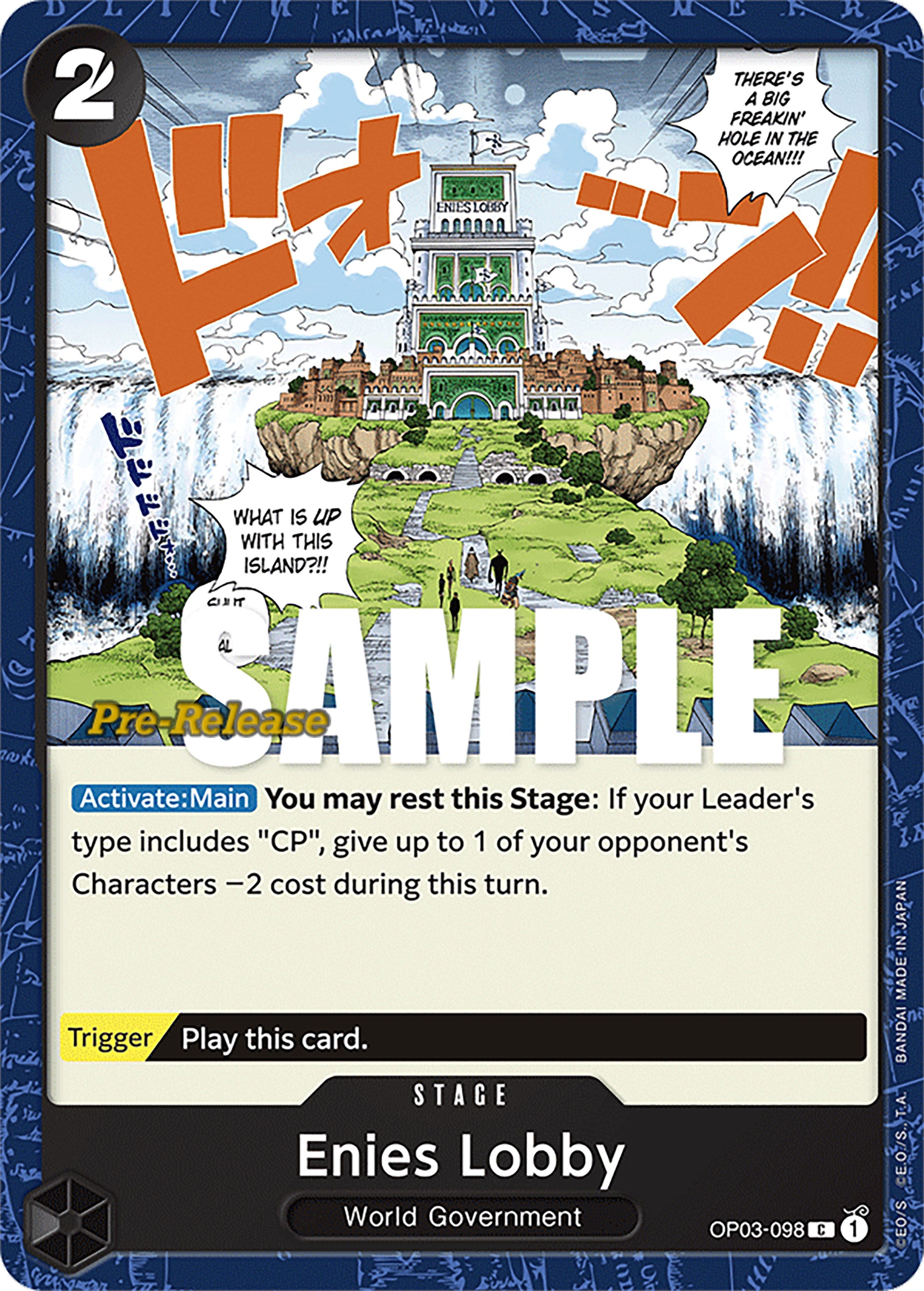 Enies Lobby [Pillars of Strength Pre-Release Cards] | Good Games Adelaide SA