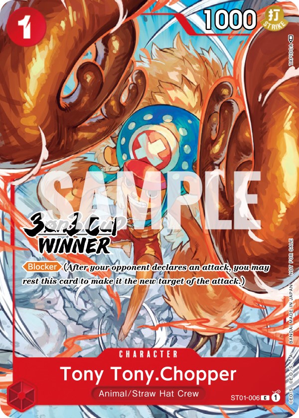 Tony Tony.Chopper (3-on-3 Cup) [Winner] [One Piece Promotion Cards] | Good Games Adelaide SA