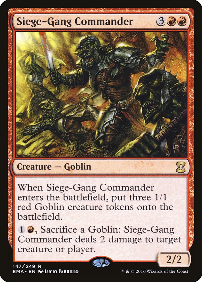 Siege-Gang Commander [Eternal Masters] | Good Games Adelaide SA