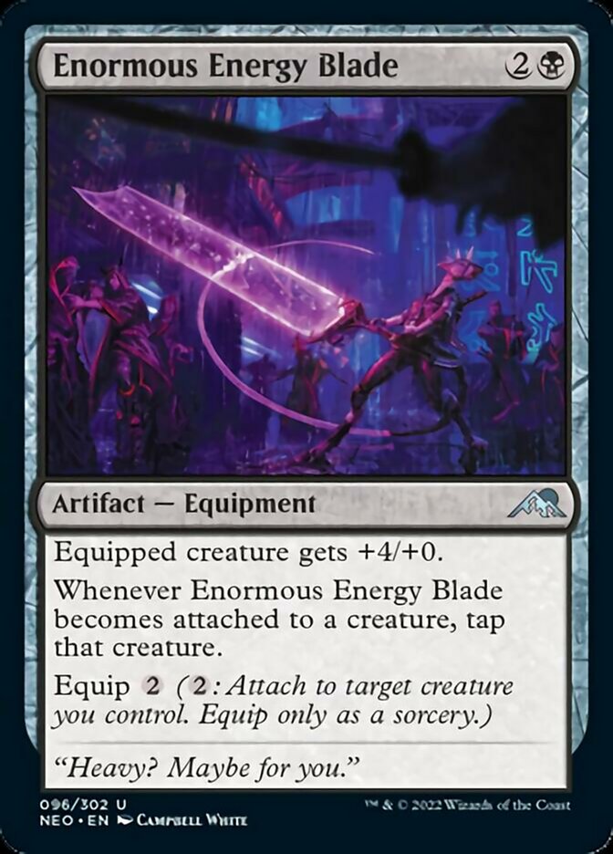 Enormous Energy Blade [Kamigawa: Neon Dynasty] | Good Games Adelaide SA