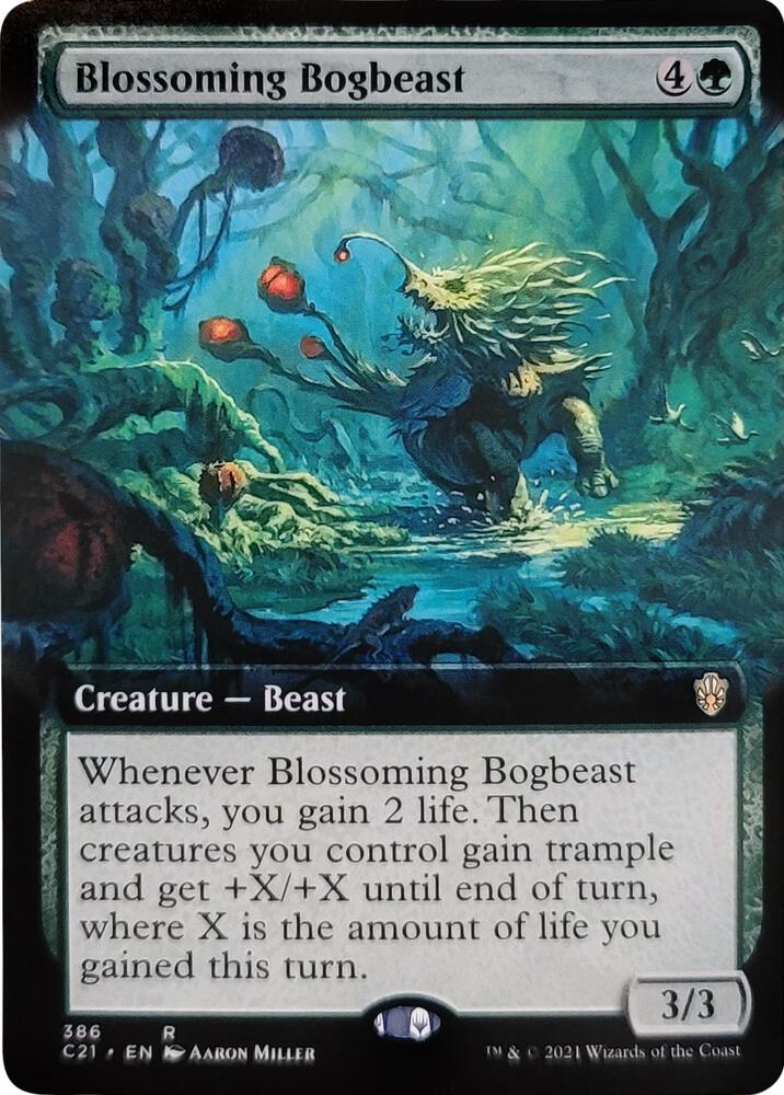 Blossoming Bogbeast Extended Art 386 (Commander 2021)  | Good Games Adelaide SA