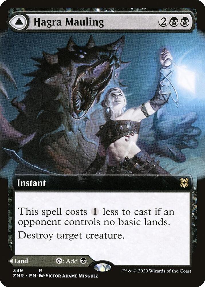 Hagra Mauling // Hagra Broodpit 339/280 (Zendikar Rising)  - Foil | Good Games Adelaide SA