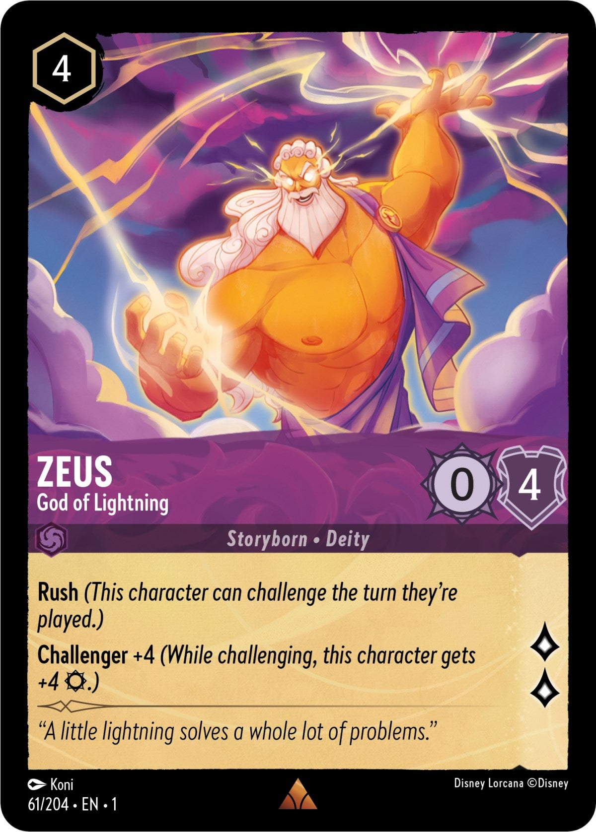 Zeus - God of Lightning (61/204) [The First Chapter] | Good Games Adelaide SA