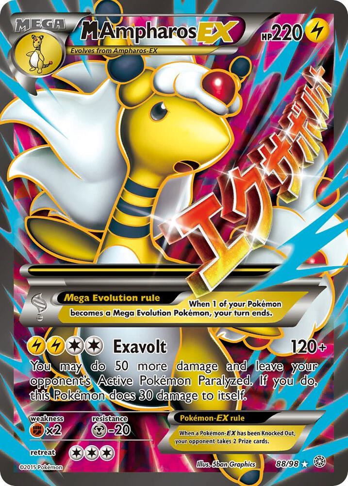 M Ampharos EX Full Art 88/98 (XY - Ancient Origins)  - Holofoil | Good Games Adelaide SA