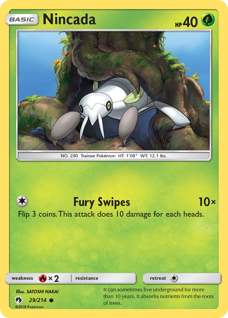 Nincada (29/214) [Sun & Moon: Lost Thunder] | Good Games Adelaide SA