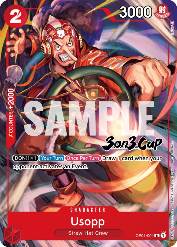 Usopp (3-on-3 Cup) [Participant] [One Piece Promotion Cards] | Good Games Adelaide SA