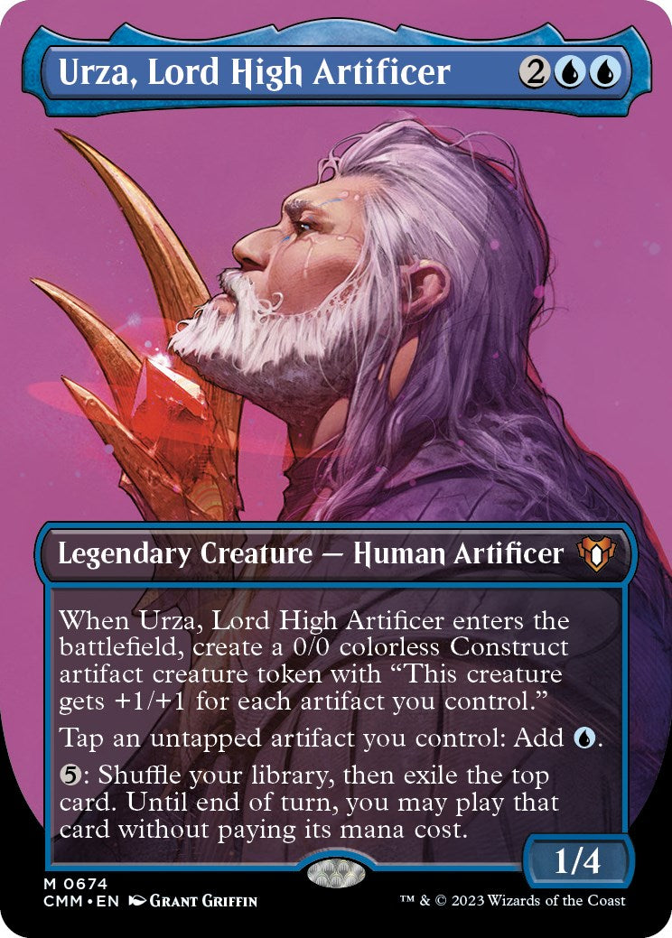 Urza, Lord High Artificer (Borderless Profile) [Commander Masters] | Good Games Adelaide SA