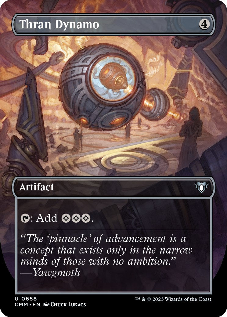 Thran Dynamo (Borderless Alternate Art) [Commander Masters] | Good Games Adelaide SA