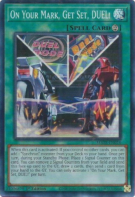 On Your Mark, Get Set, DUEL! [MAZE-EN016] Super Rare | Good Games Adelaide SA