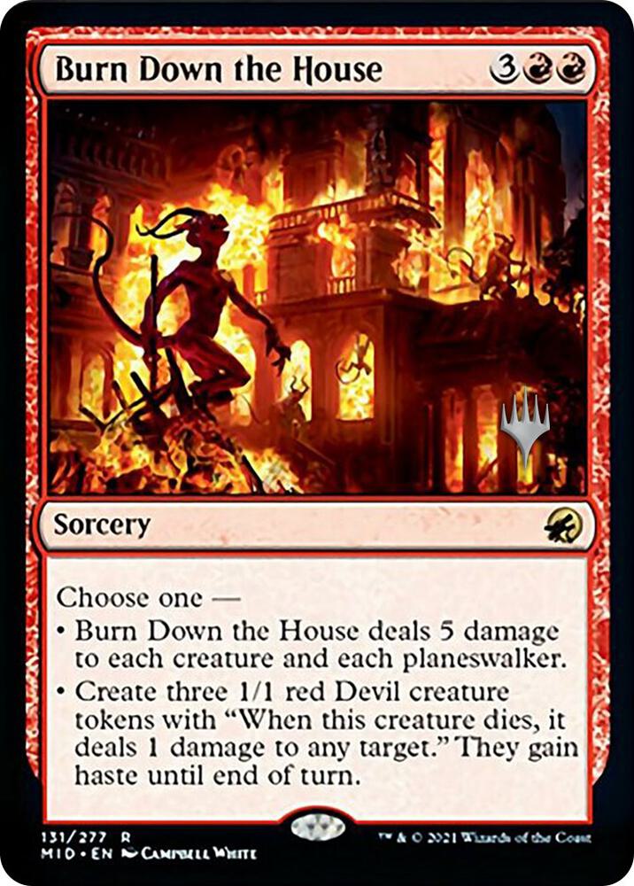 Burn Down the House 131 (Promo Pack: Innistrad: Midnight Hunt)  - Foil | Good Games Adelaide SA
