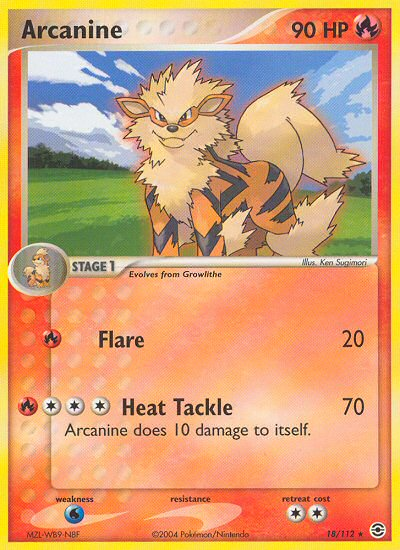 Arcanine (18/112) [EX: FireRed & LeafGreen] | Good Games Adelaide SA