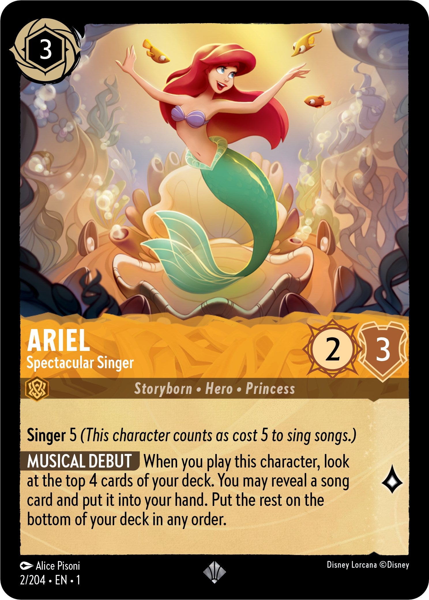 Ariel - Spectactular Singer (2/204) [The First Chapter] | Good Games Adelaide SA