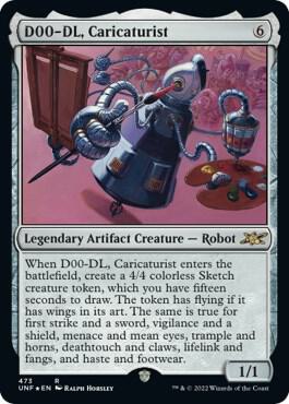 D00 DL Caricaturist Galaxy Foil 473 (Unfinity)  - Foil | Good Games Adelaide SA
