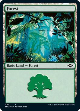 Forest 490 Foil Etched 490 (Modern Horizons 2)  - Foil | Good Games Adelaide SA
