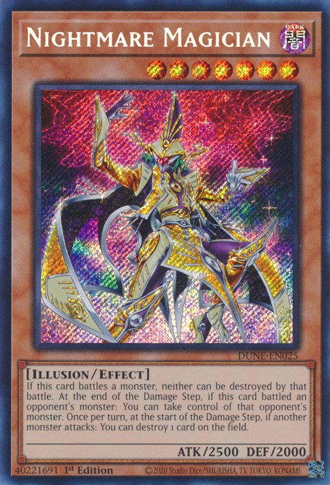 Nightmare Magician [DUNE-EN025] Secret Rare | Good Games Adelaide SA