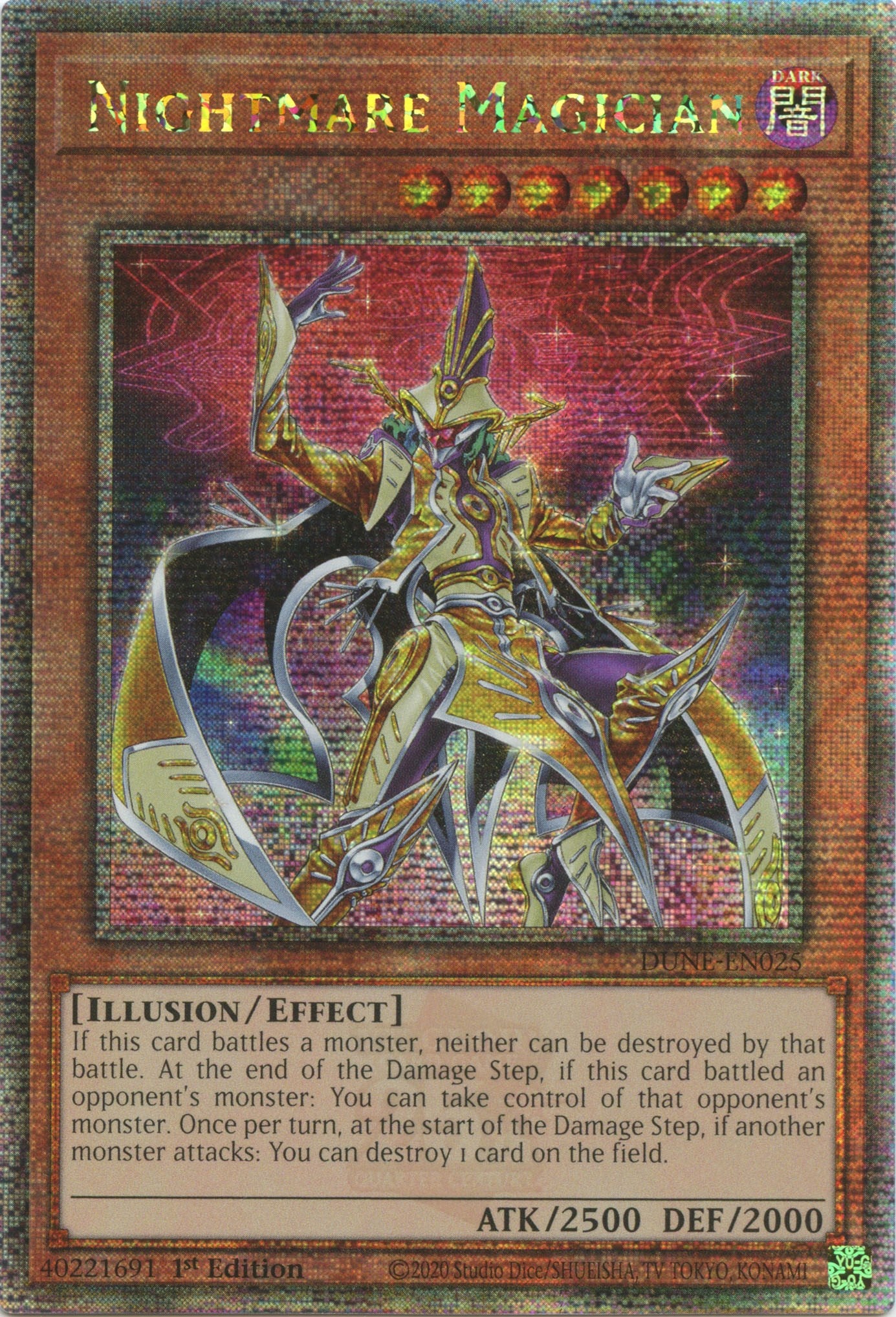 Nightmare Magician [DUNE-EN025] Quarter Century Secret Rare | Good Games Adelaide SA
