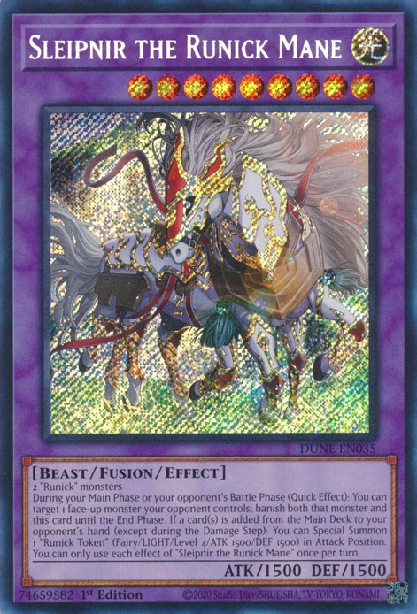 Sleipnir the Runick Mane [DUNE-EN035] Secret Rare | Good Games Adelaide SA