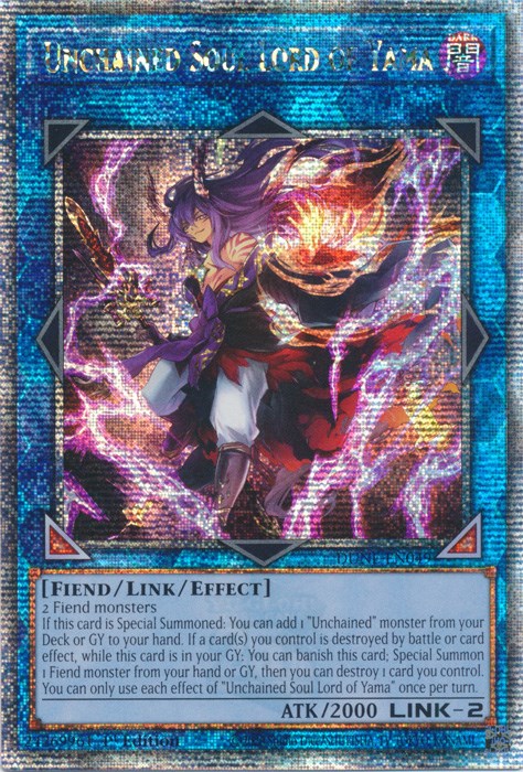 Unchained Soul Lord of Yama [DUNE-EN049] Quarter Century Secret Rare | Good Games Adelaide SA
