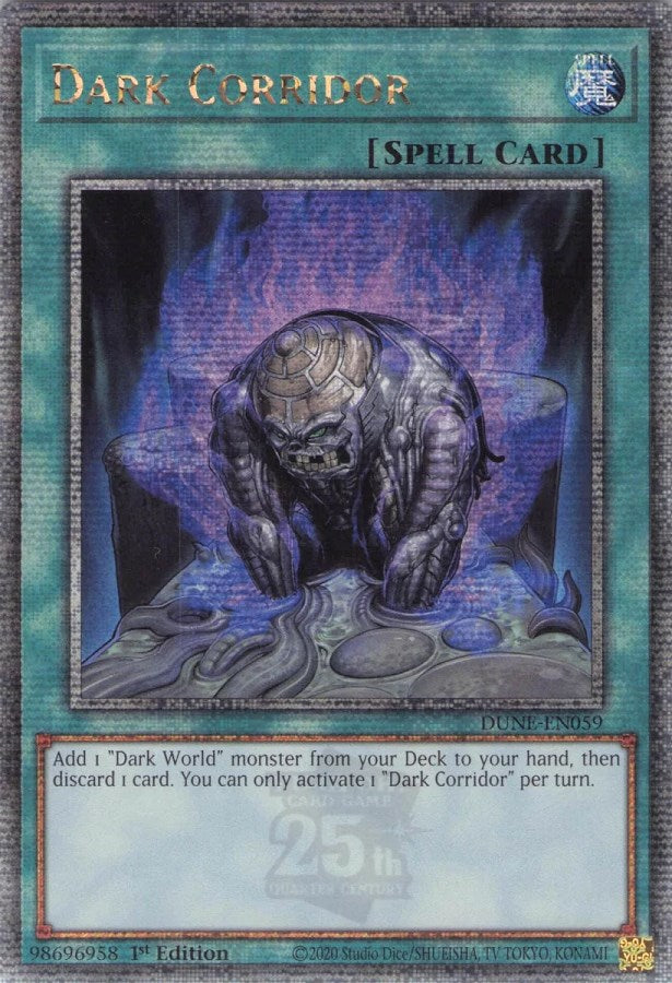 Dark Corridor [DUNE-EN059] Quarter Century Secret Rare | Good Games Adelaide SA