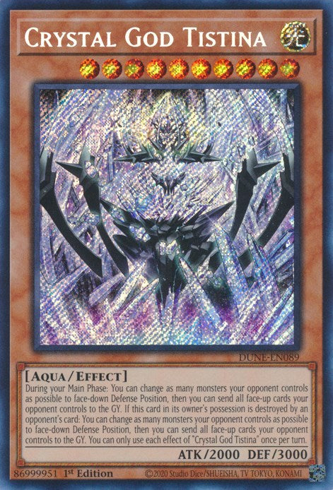 Crystal God Tistina [DUNE-EN089] Secret Rare | Good Games Adelaide SA